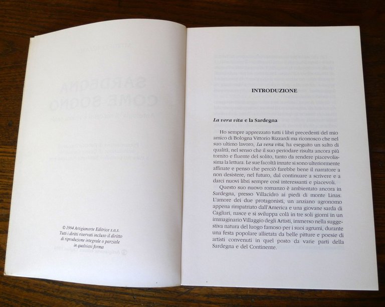 Vittorio Rizzardi,SARDEGNA COME SOGNO.Antologia di racconti e visioni sarde,1994