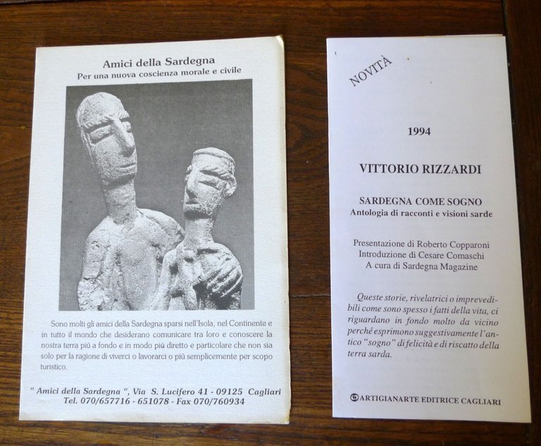 Vittorio Rizzardi,SARDEGNA COME SOGNO.Antologia di racconti e visioni sarde,1994