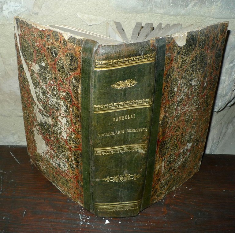 VOCABOLARIO DOMESTICO COMPILATO DA GIANFRANCESCO RAMBELLI,1850 Tiocchi,Bologna