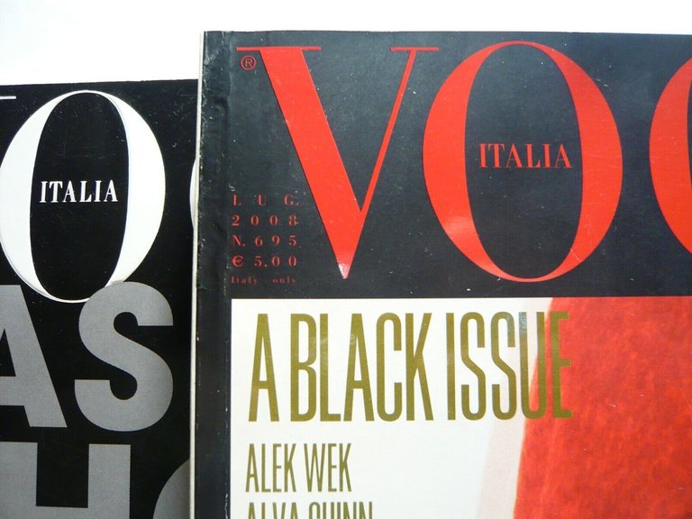 Vogue Italia n.695 A BLACK ISSUE,Condè Nast, Luglio 2008[Liya Kebede