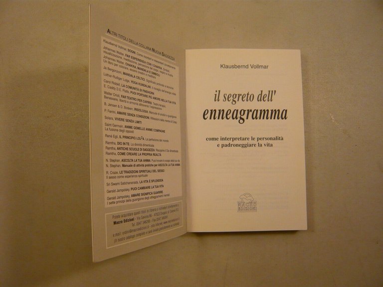 Vollaar,IL SEGRETO DELL’ENNEAGRAMMA,Macro 1999[Gurdjieff, Oupensky