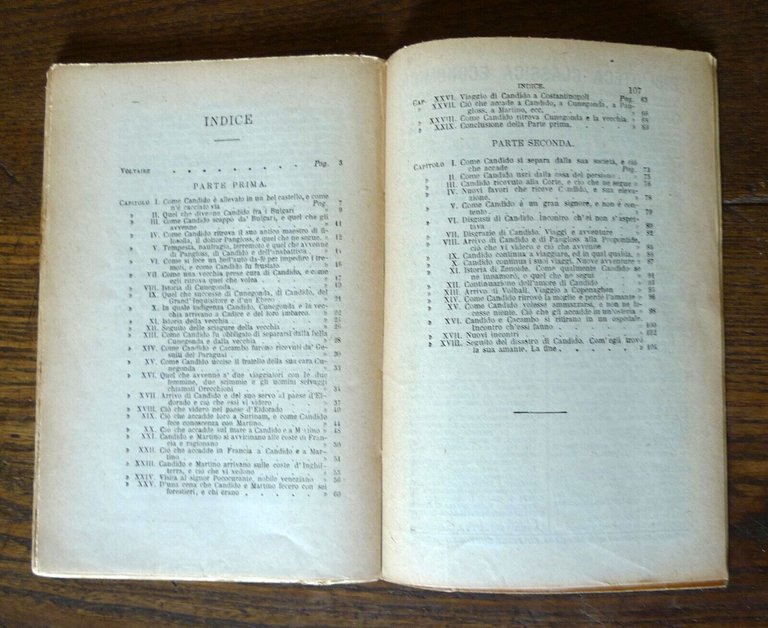 Voltaire,CANDIDO O L'OTTIMISMO,1936 Sonzogno BIBLIOTECA UNIVERSALE