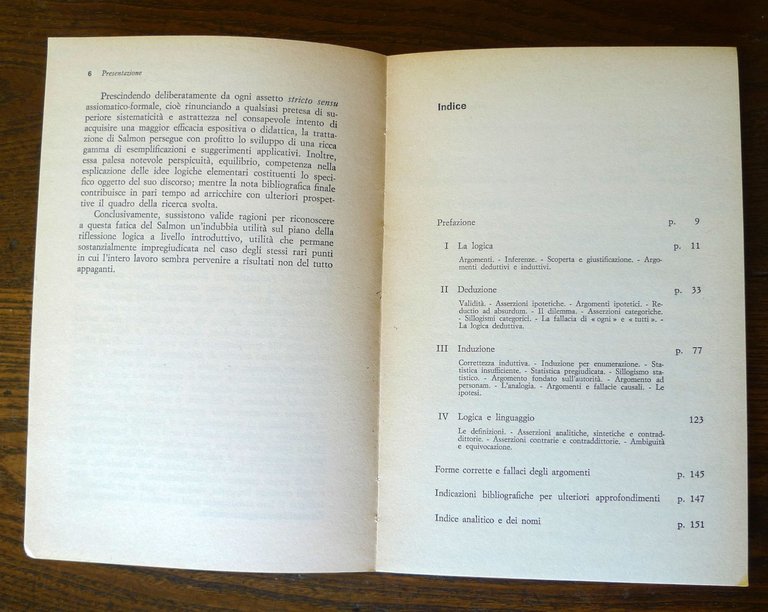 Wesley C.Salmon,LOGICA ELEMENTARE,1969 il Mulino[FILOSOFIA