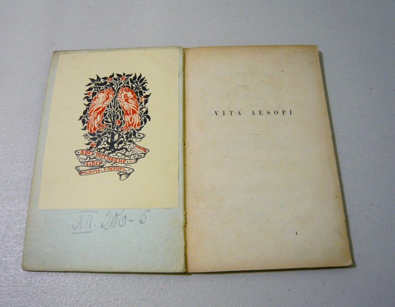 Westermann, VITA AESOPI, Williams et Norgate, London 1845, [Esopo, latino/greco]
