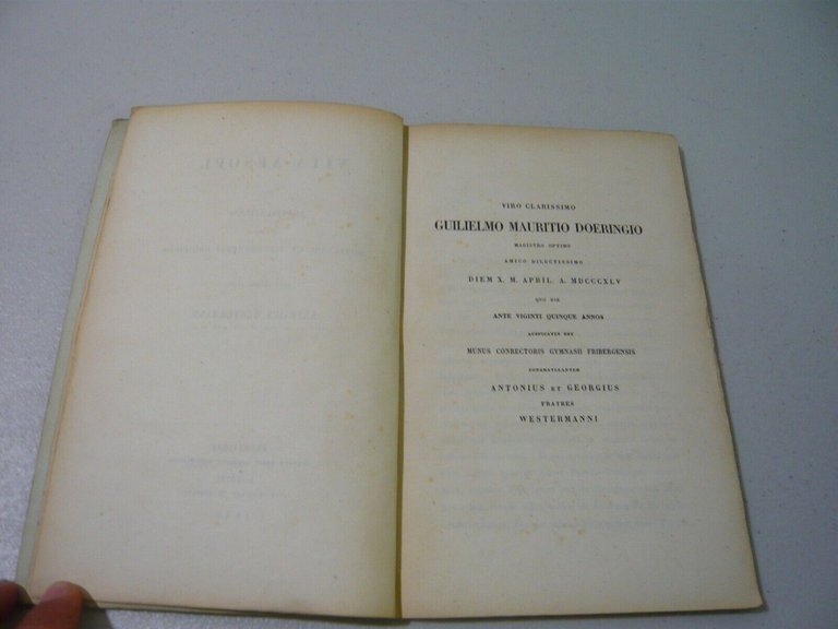 Westermann, VITA AESOPI, Williams et Norgate, London 1845, [Esopo, latino/greco]