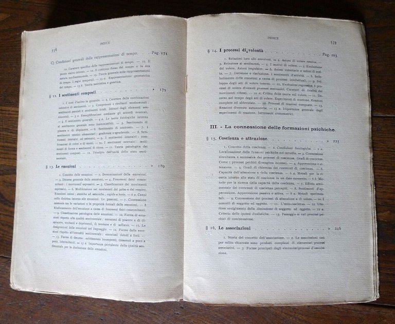 Wilhelm Wundt,ELEMENTI DI PSICOLOGIA,1910 Società Editrice Pontremolese