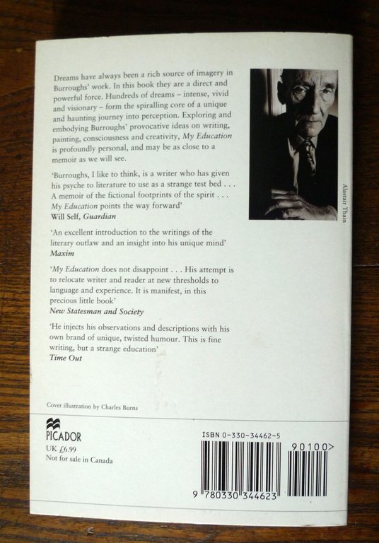 William S.Burroughs,MY EDUCATION.A BOOK OF DREAMS,1996 Picador