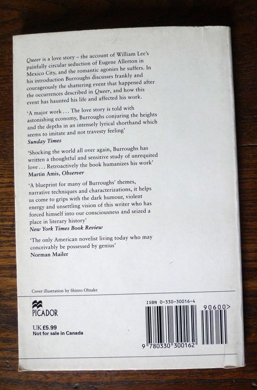 William S.Burroughs,QUEER,1986 Picador