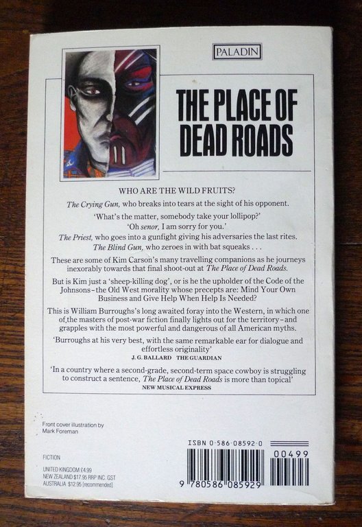 William S.Burroughs,THE PLACE OF DEAD ROADS,1987 Paladin