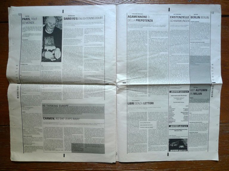WORKOUT Oct/Nov 2004.European Students'Review[Palestina,Dario Fo,Daniel Burman | Immagine Gallery 5