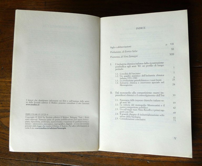 Zamagni,L'INDUSTRIA CHIMICA ITALIANA E L'IMI,2010 il Mulino[ECONOMIA,BANCA