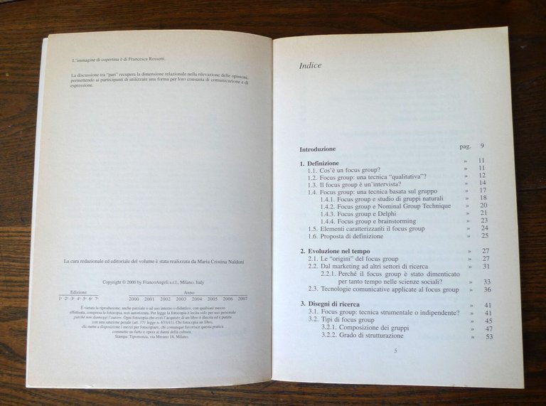 Zammuner,I FOCUS GROUP,2003 il Mulino[psicologia,organizzazioni,marketing