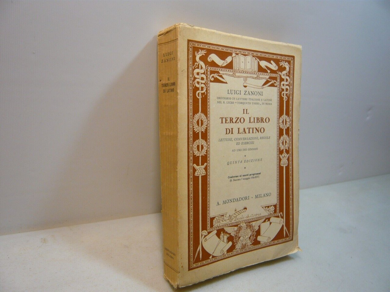 Zanoni,IL TERZO LIBRO DI LATINO Letture, conversazioni, regole ed esercizi,1937