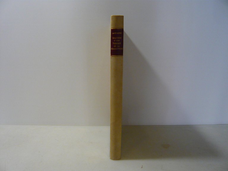 Zawadzki,ESQUISSED'UNE THEORIE DE LA PRODUCTION,Parigi,1927[francese