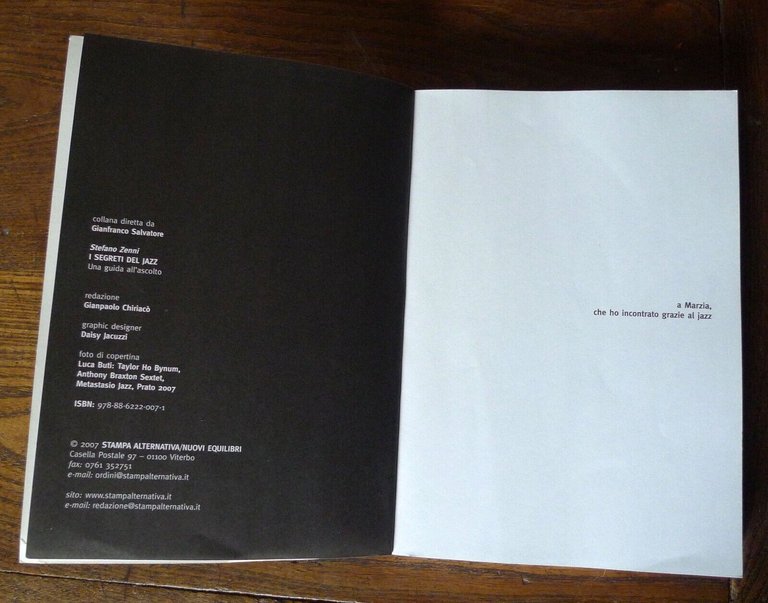 Zenni,I SEGRETI DEL JAZZ.Una guida all'ascolto[NO CD-ROM]2007 Stampa Alternativa