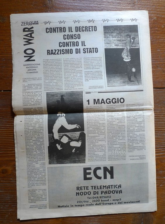 ZERO NETWORK.PER L'AUTONOMIA IN RETE n.12 mag.1993[hacktivism,cyberpunk,carcere | Immagine Gallery 5