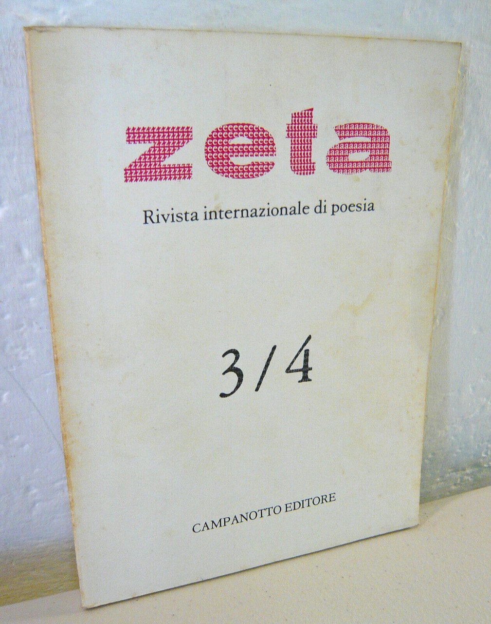 ZETA N.3/4 1985.Rivista internazionale di poesia[Valsher-Totino,Pignotti