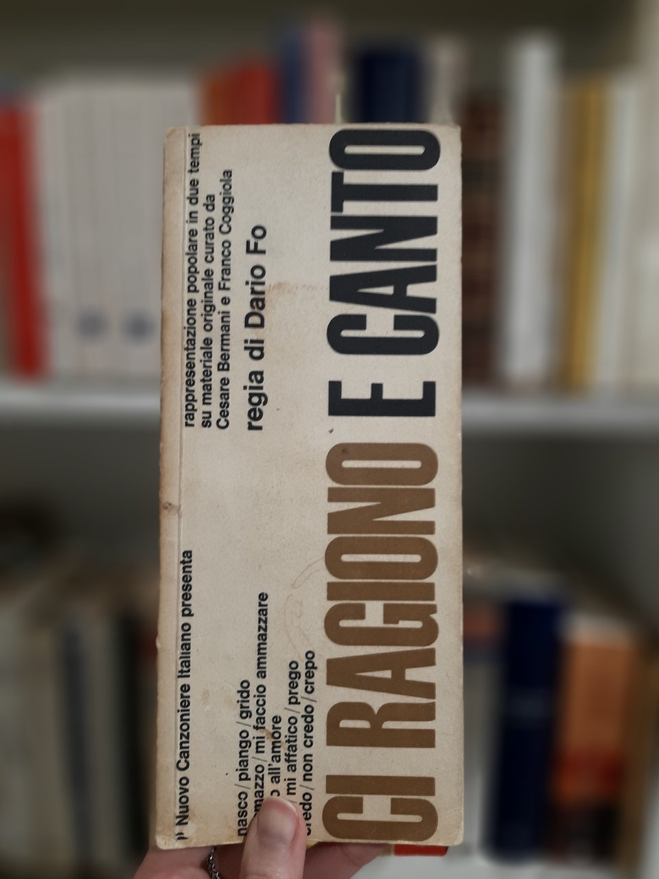 Ci ragiono e canto - nuovo canzoniere italiano
