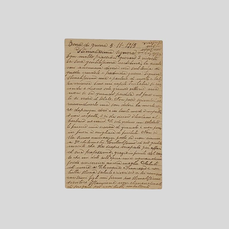 118° Reggimento Fanteria. Zona di Guerra.