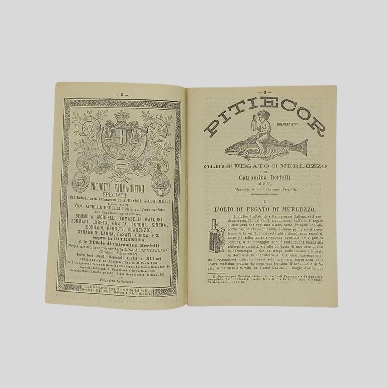A. Bertelli e C. Milano. Prodotti farmaceutici speciali.