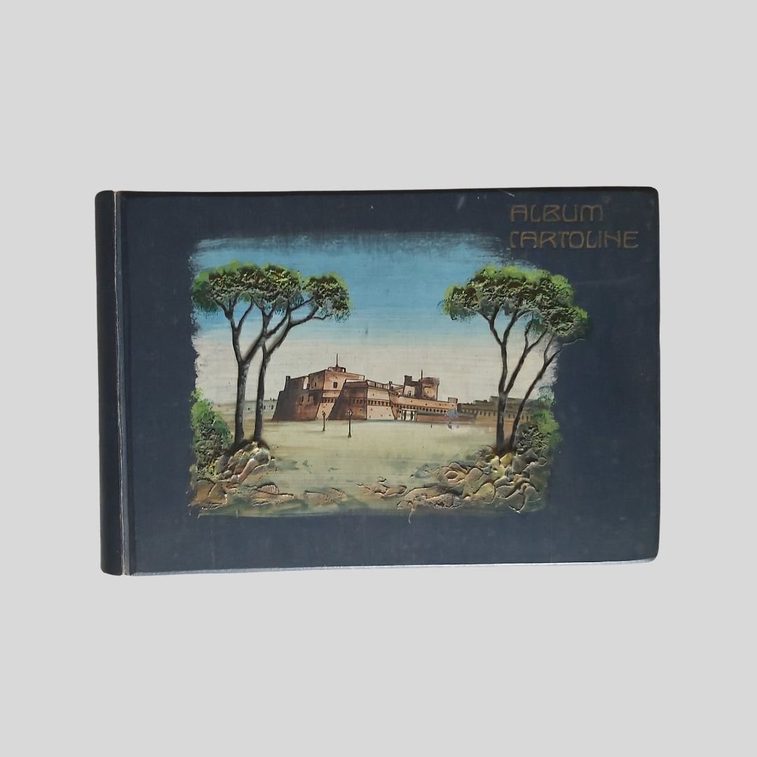 Album d’epoca per cartoline da collezione, primi ‘900.