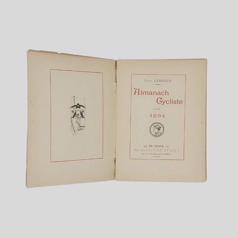 Almanach cycliste pour 1894.