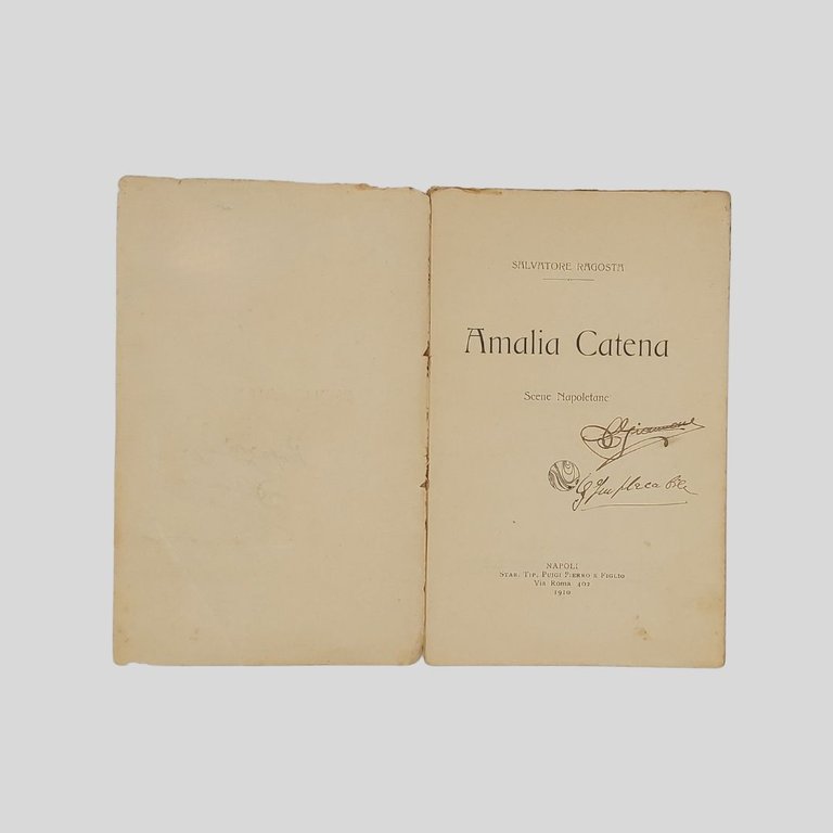 Amalia Catena. Scene napoletane.