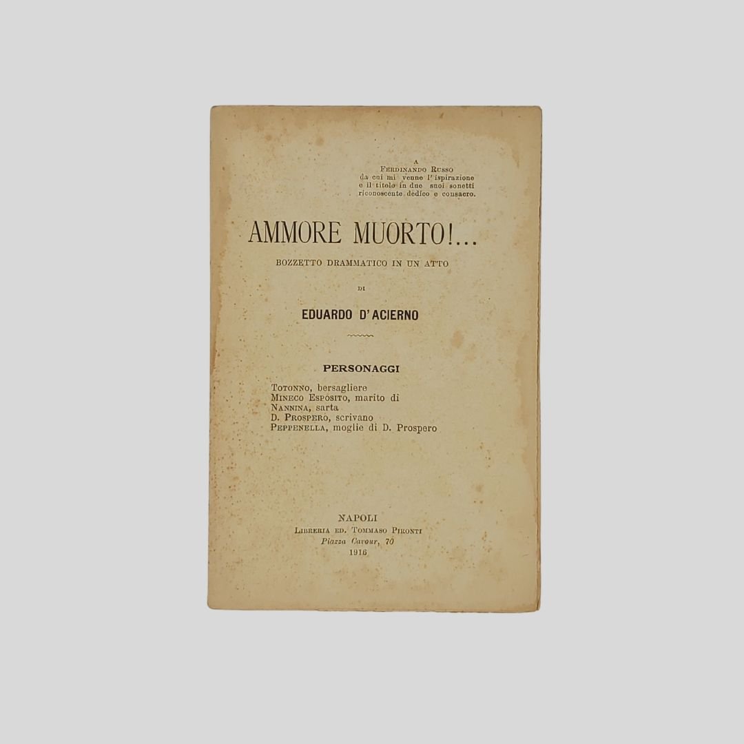 Ammore muorto!…