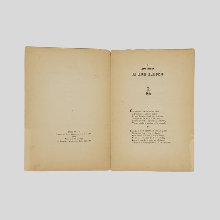 Apologia dei cerchi delle donne. Scherzo della Contessa G.M. in …