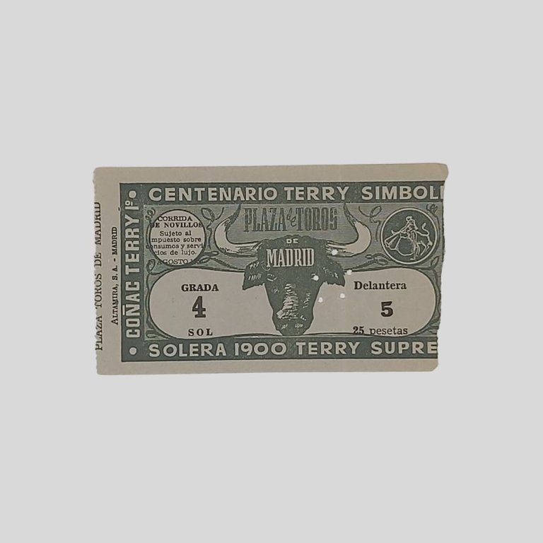 Biglietto Corrida. Plaza de Toros de Madrid. | Immagine Gallery 1