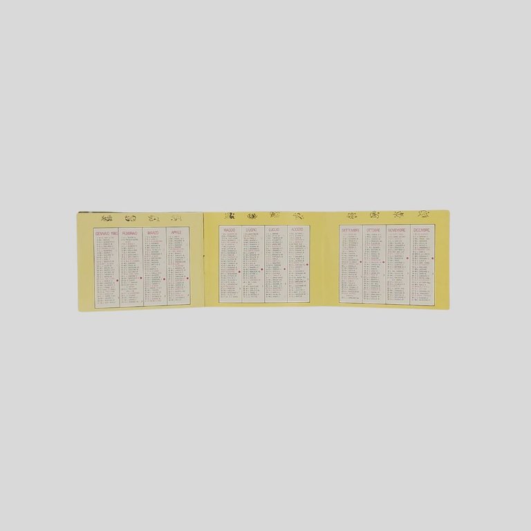 Calendarietto da Barbiere. Campioni del Mondo.