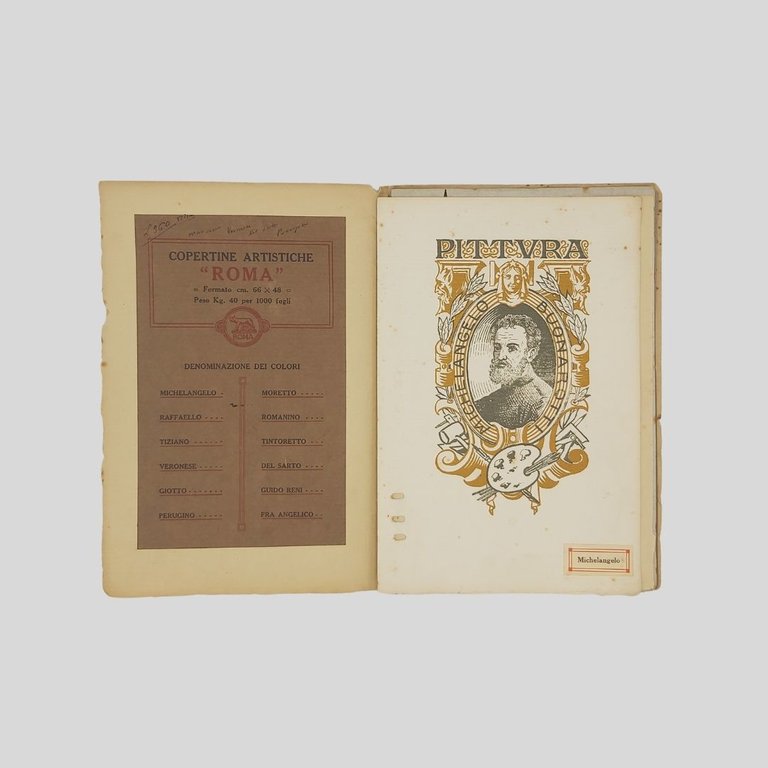 Cartiere Pietro Miliani Fabriano. Campionario delle copertine artistiche Roma
