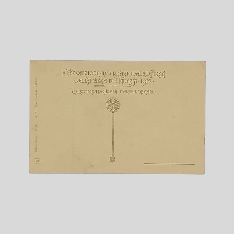 Cartolina autografa firmata con dedica a Pietro Scoppetta. Datata ’20.IX.1917'.