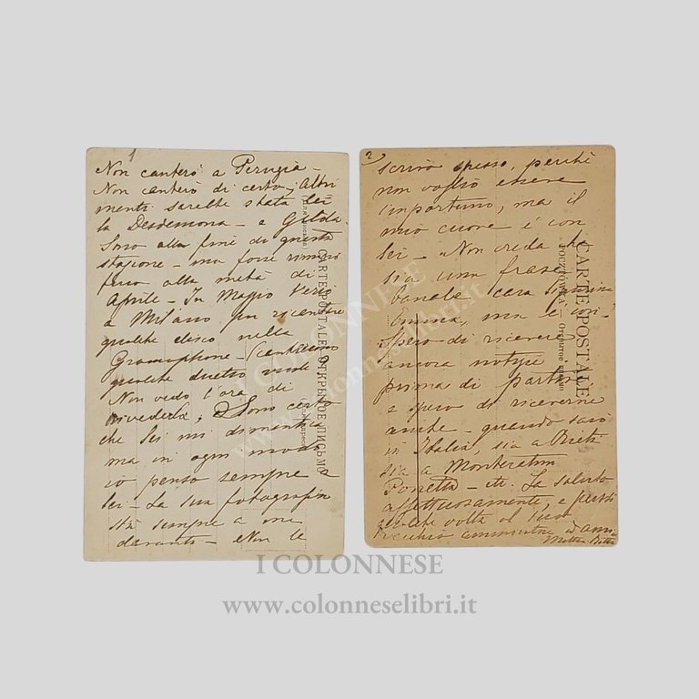 Cartoline postali autografe firmate, invio “amoroso” a destinataria sconosciuta, ma …