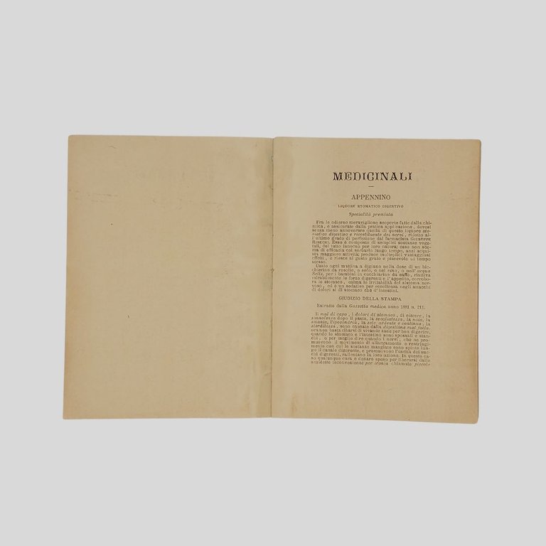 Catalogo di specialità. Vendibili presso G. Regina.