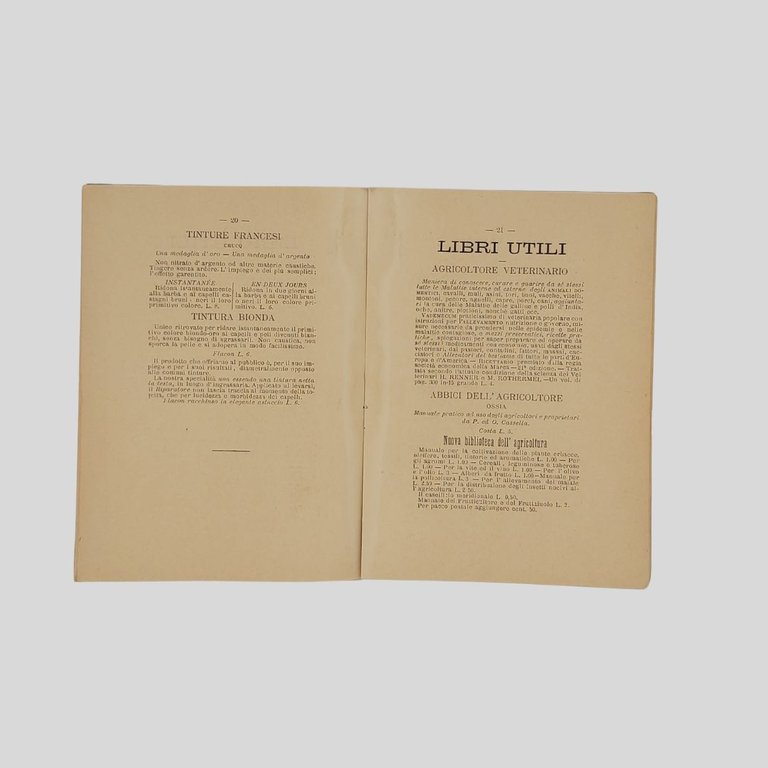 Catalogo di specialità. Vendibili presso G. Regina.