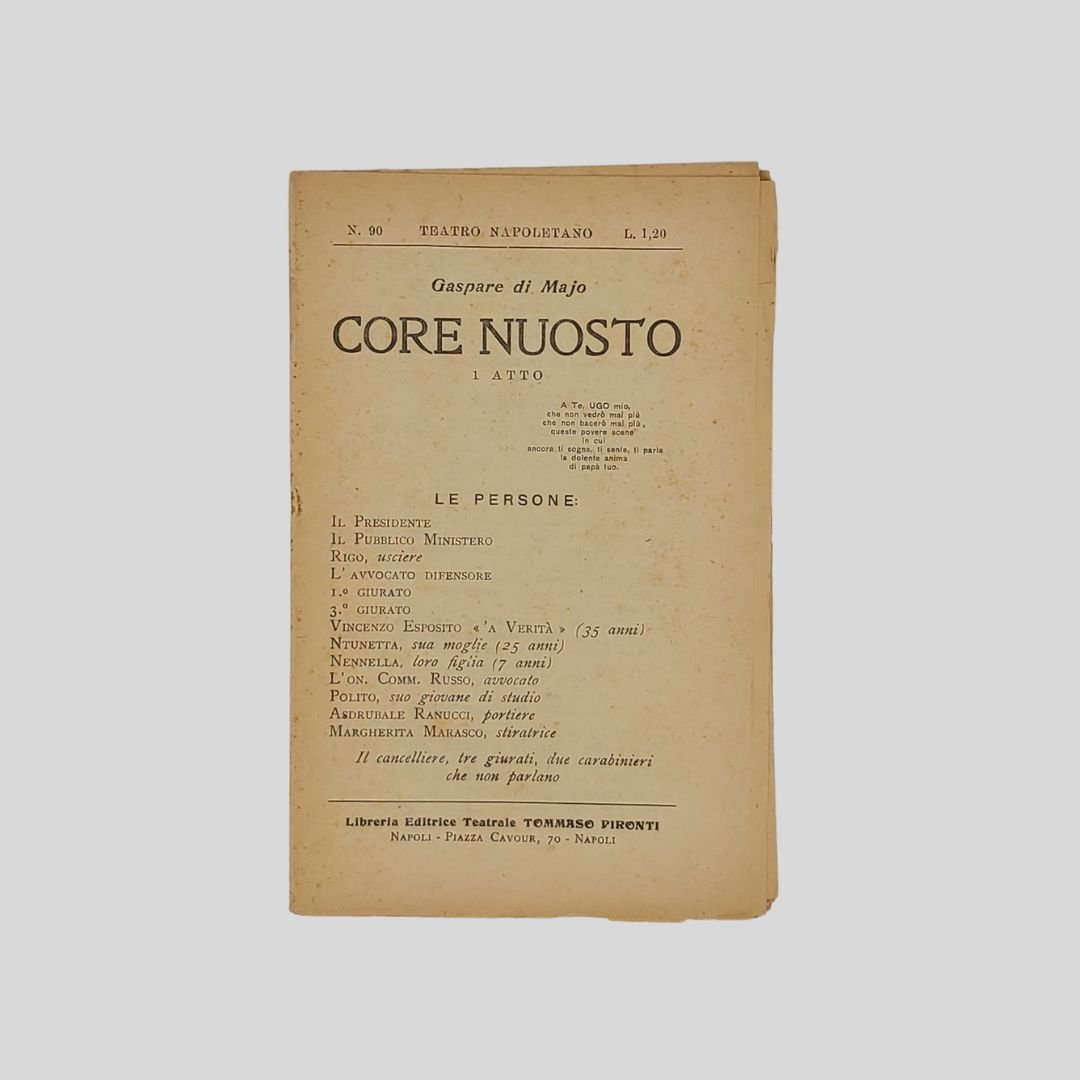 Core nuosto. 1 atto.