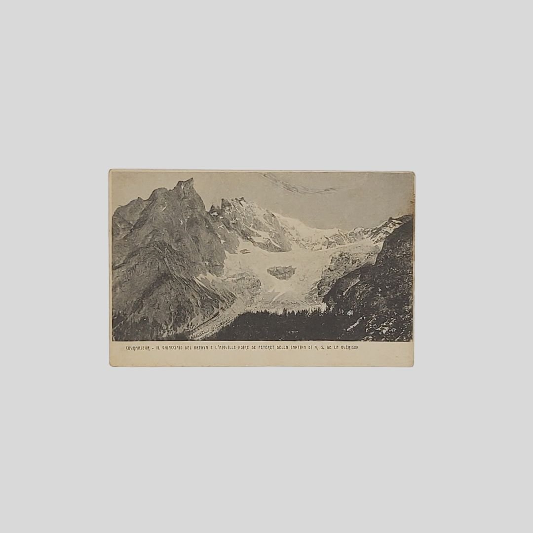 Courmayeur. Il Ghiacciaio del Brenva e l’Aiguille Noire de Peteret …