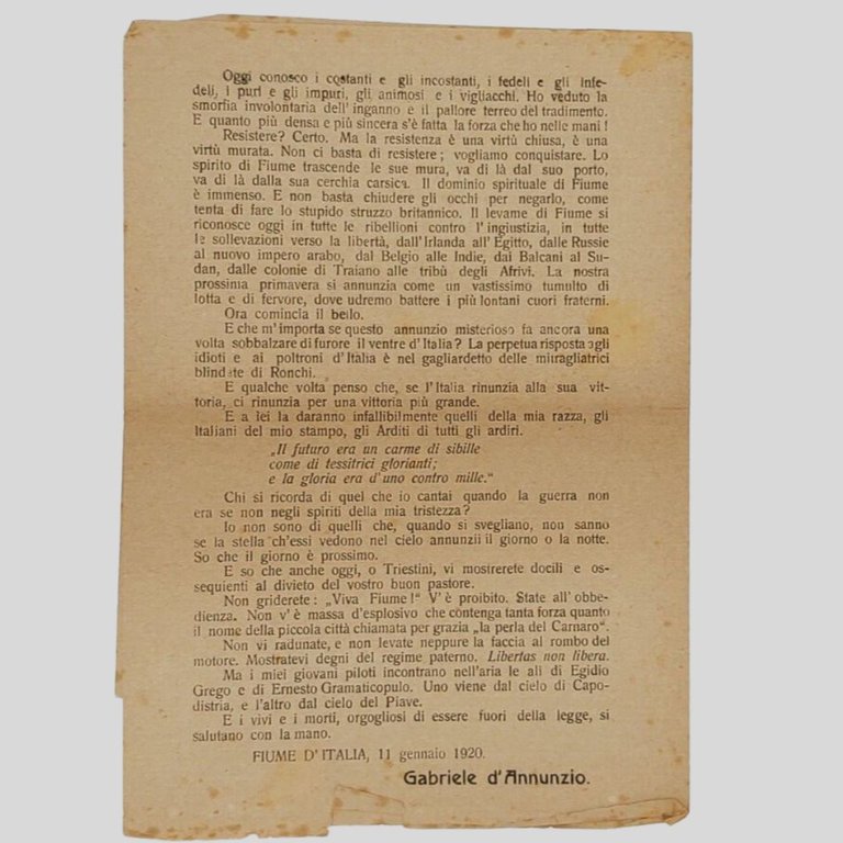 D’ANNUNZIO Gabriele. Il Sacco di Fiume | Immagine Gallery 3