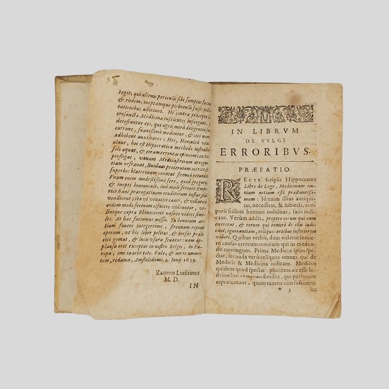 De vulgi erroribus in medicina. Libri 4. Ab auctore recensiti …