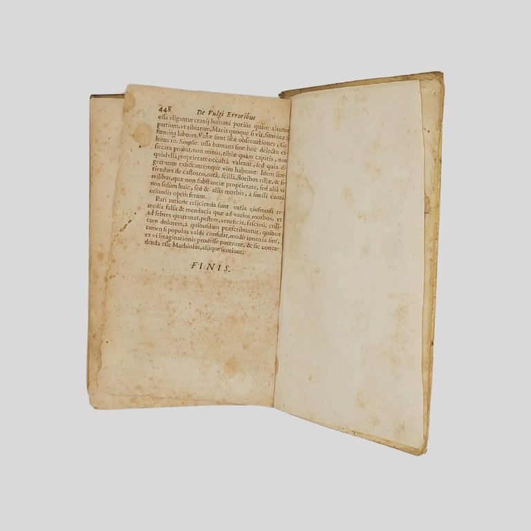 De vulgi erroribus in medicina. Libri 4. Ab auctore recensiti …