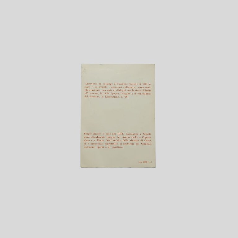 Dialoghi sulla stampa periodica. Presentazione di Goffredo Fofi. | Immagine Gallery 6