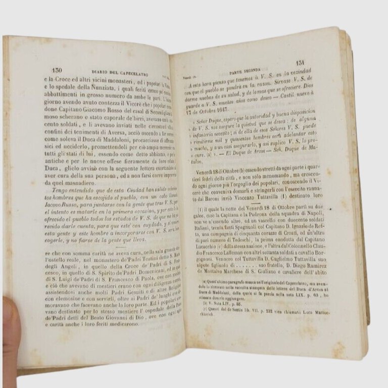Diario contenente la storia delle cose avvenute nel Reame di …