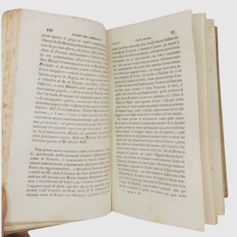Diario contenente la storia delle cose avvenute nel Reame di …