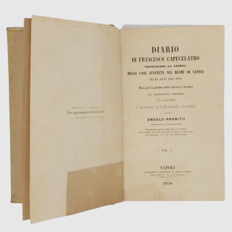 Diario contenente la storia delle cose avvenute nel Reame di …