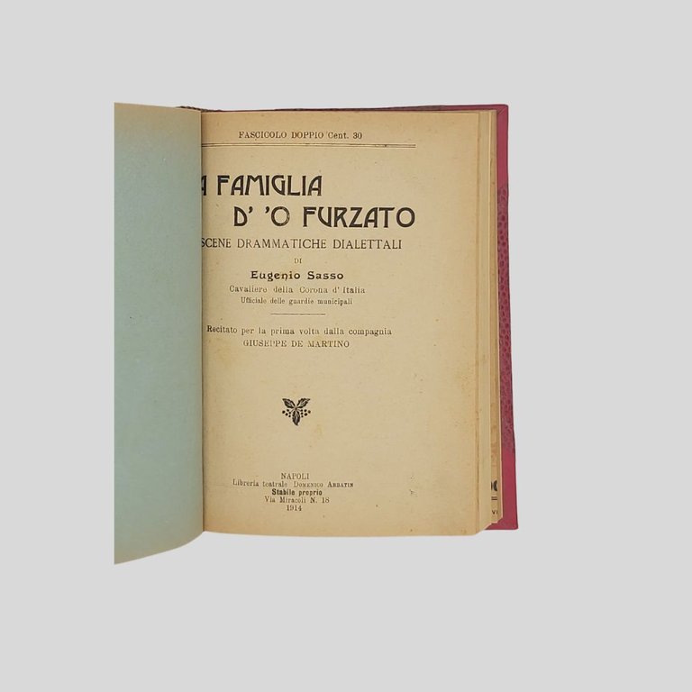 Dieci copioni teatrali a stampa.
