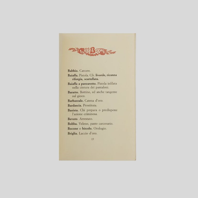 Dizionarietto della malavita napoletana. Con uno scritto di Ferdinando Russo. | Immagine Gallery 2