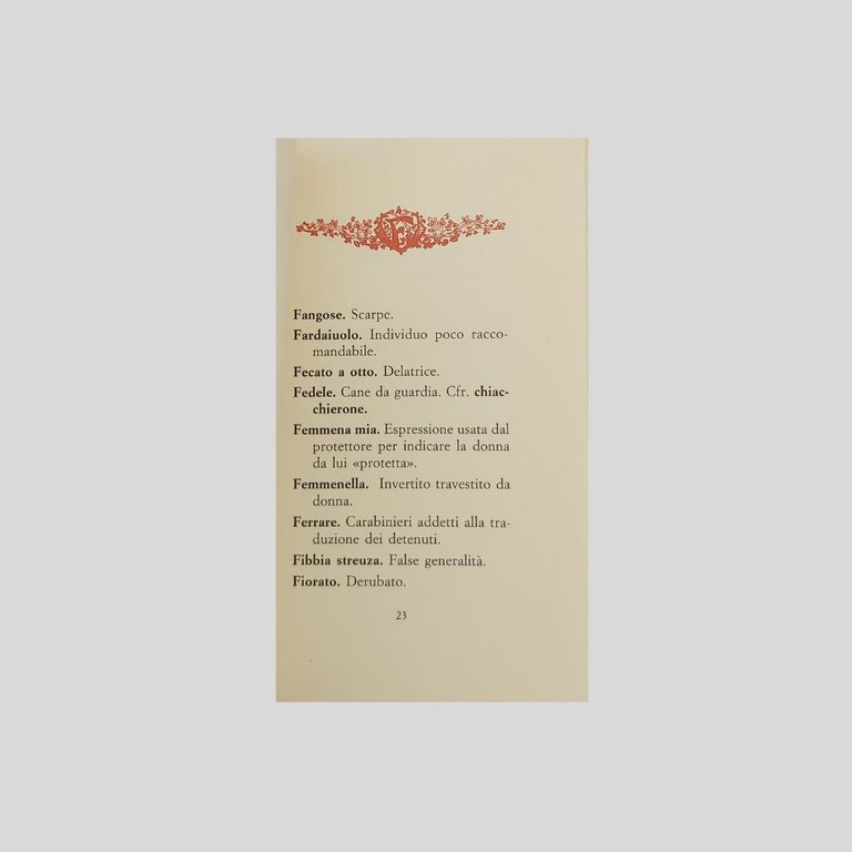 Dizionarietto della malavita napoletana. Con uno scritto di Ferdinando Russo. | Immagine Gallery 3