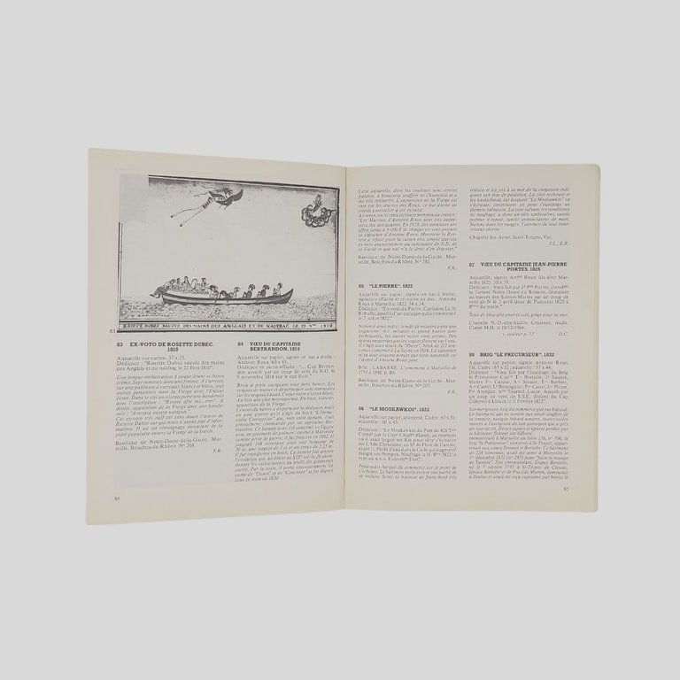 Ex-voto marins de méditerranée. Catalogue.
