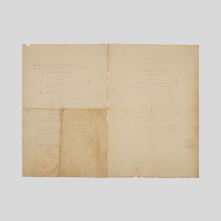 Ferdinando I delle Due Sicilie. Sonetti. | Immagine Gallery 4